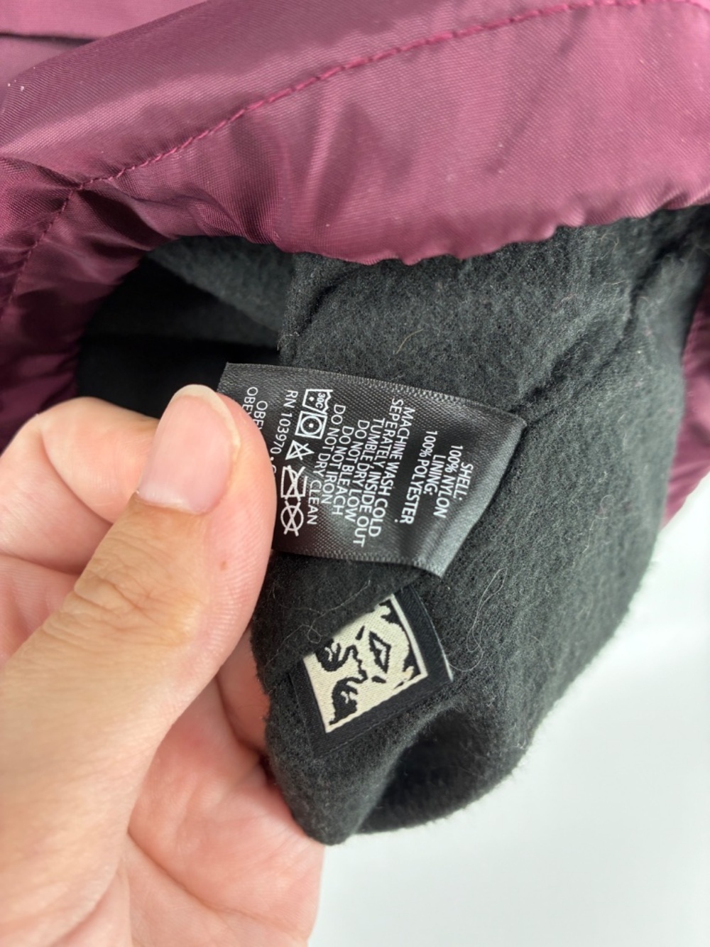 Obey Burgundy Fleece Lined Windbreaker Jacket - Picture 4 of 7